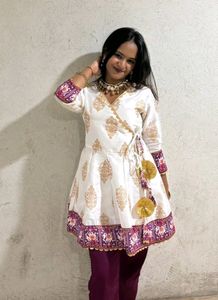 V Neck Ethnic Kurti