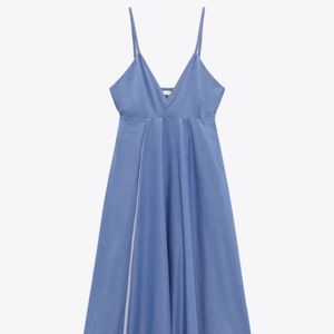 Zara Limited Edition Striped Cotton MIDI Dress