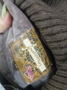 Chocolate Brown Suede Coat