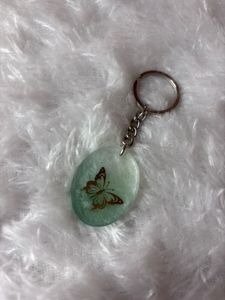 Resin Butterfly Keychain
