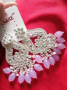 Elegant Lavender Beaded Earrings
