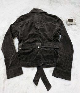 Velvet Belted Jacket