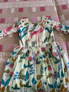 Pristino Women Floral Print Anarkali Kurta