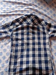 Blue Plaid Flannel Shirt