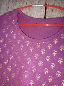 Elegant Purple Winter Kurta