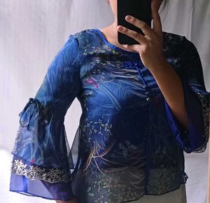 Chinese Top With Flounce