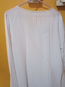 White Long Sleeve Top