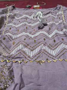 🌺Chic Lavender Short kurti🌺