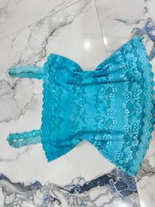 Turquoise Lace Cami