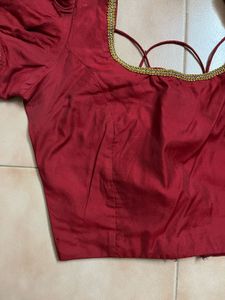 Maroon Readymade Blouse/Top