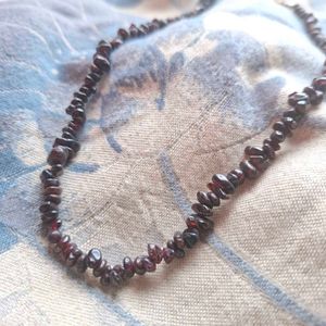 Garnet Handmade Beaded Necklace