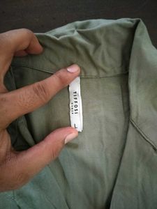 TIFOSI Green Button-Down Short Sleeve Shirt