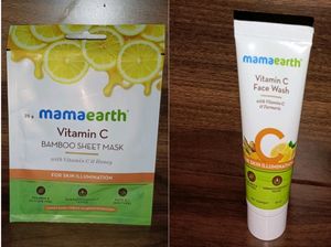Mamaearth Vitamin C Face Wash And Sheet Mask