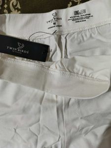 White Legging Full Length, Size:M
