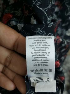 Easy Buy Short Floral Dress With Elastic Waist