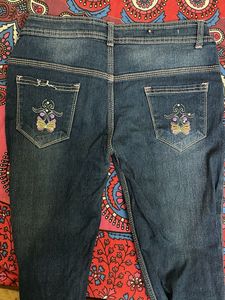 Embroidered Denim Jeans