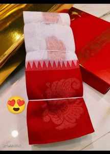Red White Saree