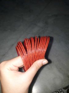 Orange Glitter Bangles
