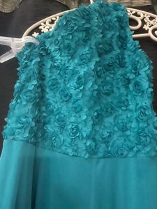 Elegant Teal Maxi Dress