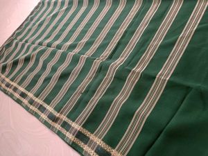 Green Striped Saree