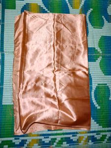 Peach Colour Satin Saree