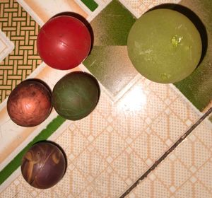 Vintage Green Spinning Tops