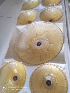 Glass bowl set 6+1