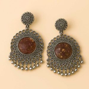 Blue Resin Earrings