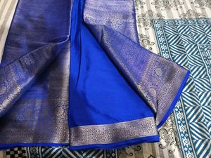 Elegant Blue Banarasi Saree