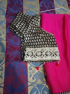 Beautiful Saree With Stitched Blouse
