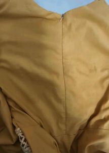 Vintage Mustard Dress with Bell Sleeves