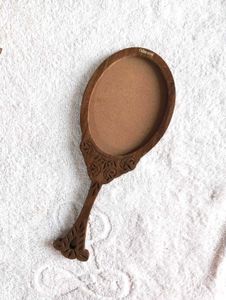 Wooden Hand Mirror Frame