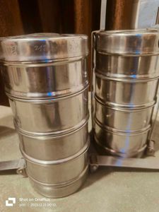 Steel Tiffin Lunch Box Set Of 2