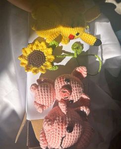 Crochet Sunflower Book Marker