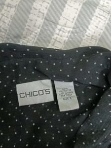 Mesh polka dot shirt