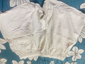 Unisex White Shorts
