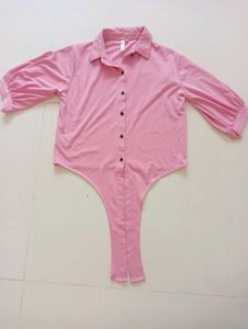 Pink Knot Crop Top