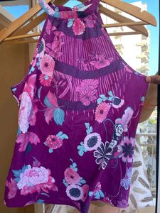Beautiful Party Wear Purple Top
