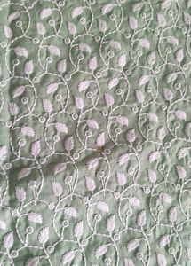 Light pista (Chickenkari) Cotton Kurti ..