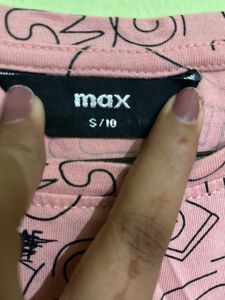 Pink Graphic Print Tee