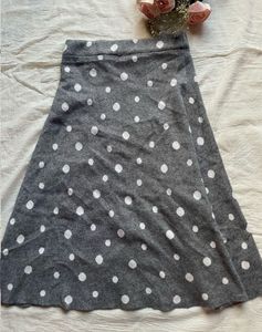 co-ords set Polka Dot Midi Skirt with bow top