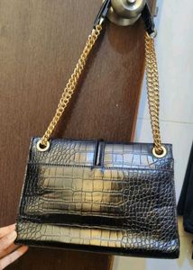 Mango Croc Sling Bag