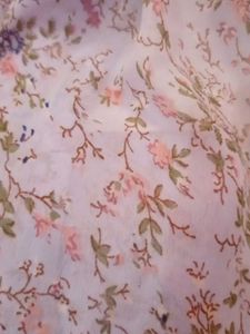 Light Blue Printed Casual Top