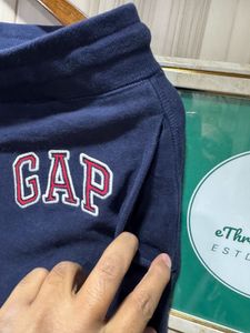 GAP Navy Blue Regular Fit Solid Jogger