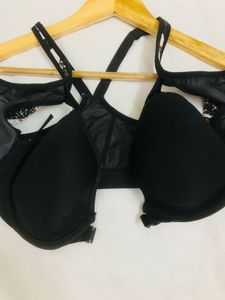 Victoria’s Secret Patterned Dual Zipper Sports Bra