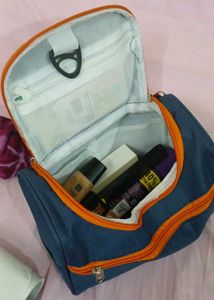 Blue Cosmetic Bag