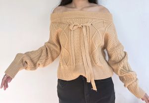 Off Shoulder Sweater