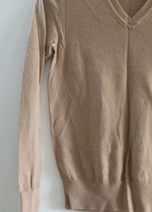 Cream Beige Full Sleeves Top 🤍