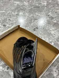 Black Quilted High Top Boots