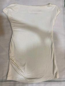 Casual White Fitted Top